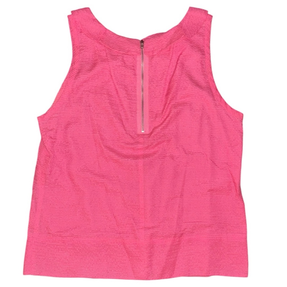 J. Crew Pink Silk Blend Sleeveless Tank Top Blouse - Picture 2 of 2